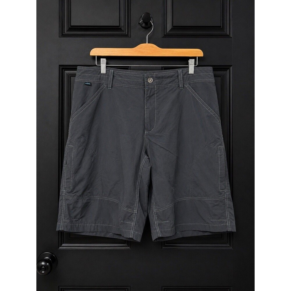 KÜHL Men’s Gray Renegade Casual Pants Regular Fit Straight Leg 38 Stretch